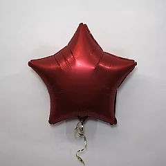 Шар звезда 19 Сатин Red